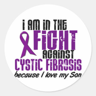 In The Fight Against Cystic Fibrosis SON Classic Round Sticker