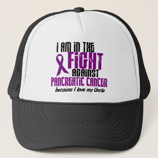 In The Fight Against Pancreatic Cancer UNCLE Trucker Hat (Front)