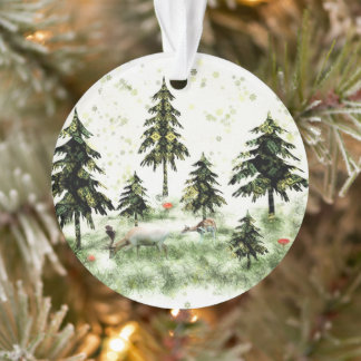 In the fir forest ornament