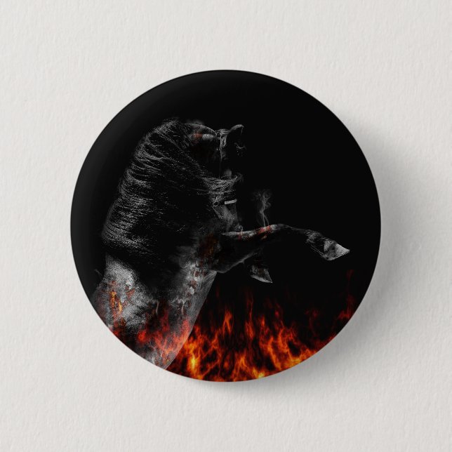 In the fire 6 cm round badge (Front)