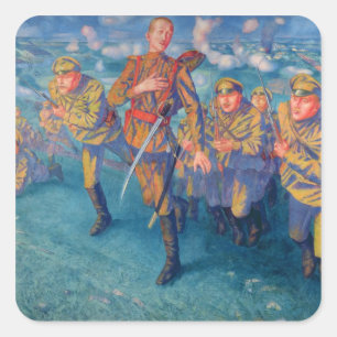 In the Firing Line, 1916 Square Sticker