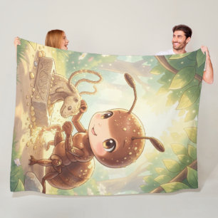 In the Footsteps of Blossom Gold.5 Fleece Blanket