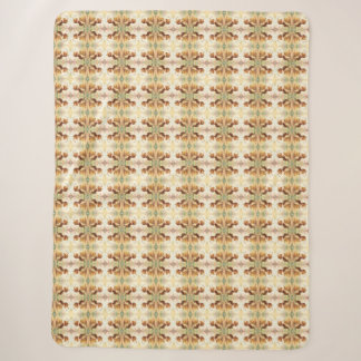 In the Footsteps of Floral Gold.2 Sherpa Blanket