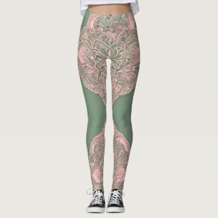 In the Forest AI art Leggings