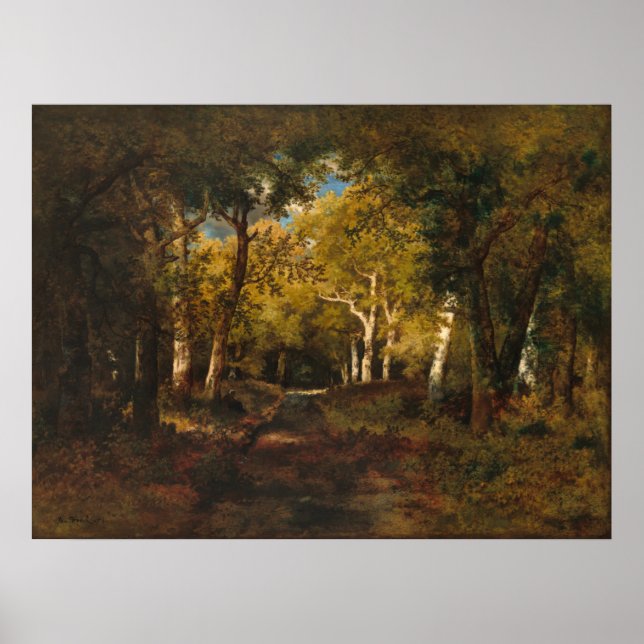In the Forest - Diaz de la Peña Fine Art Poster (Front)