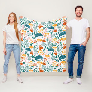 In the forest fleece blanket