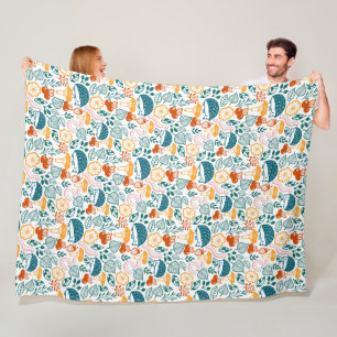 In the forest fleece blanket