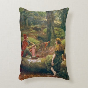 In The Forest Of Arden, c. 1892 by John Collier Decorative Cushion