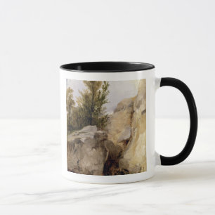 In the Forest of Fontainebleau, c.1825 (oil on can Mug
