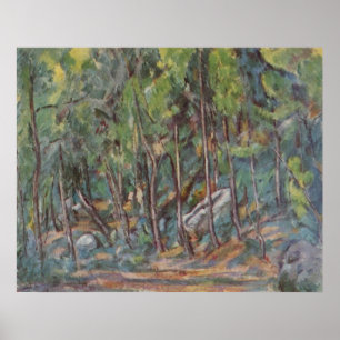In the Forest of Fontainebleau - Paul Cezanne Poster