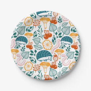 In the forest paper plate