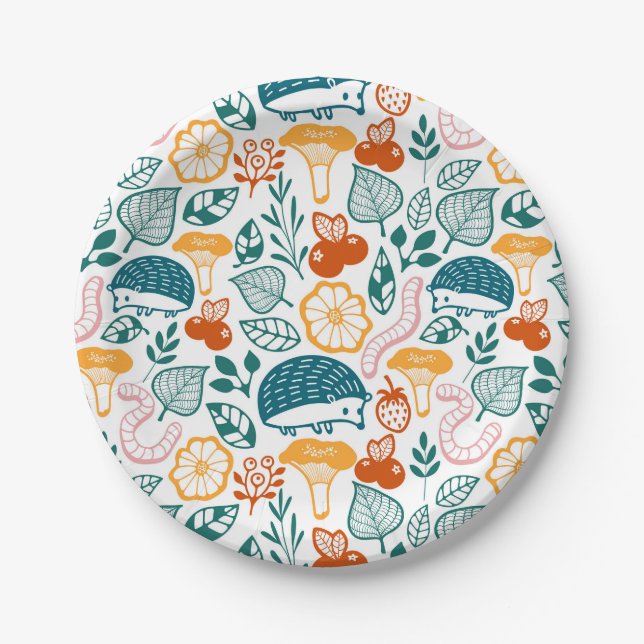 In the forest paper plate (Front)