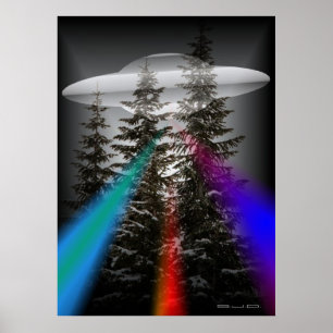 IN THE FOREST - UFO POSTER