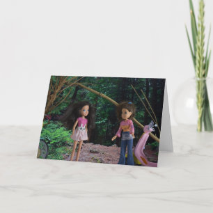 In the forest with my big sister card