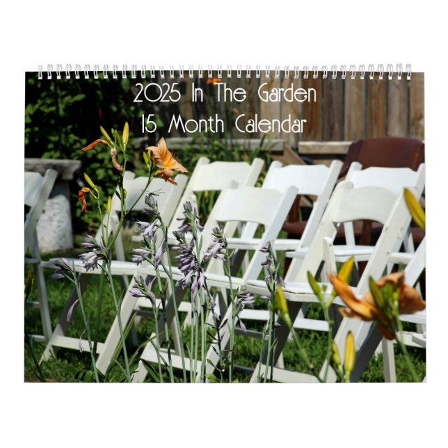 In The Garden 15 Month Flower Calendar (Cover)
