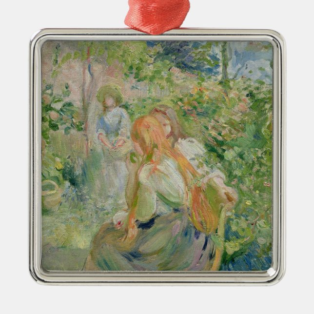 In the Garden at Roche-Plate, 1894 Metal Ornament (Front)