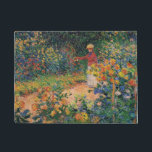 In The Garden by Claude Monet Doormat<br><div class="desc">Please visit my store for more interesting design and more color choice =>  zazzle.com/iwheels*</div>