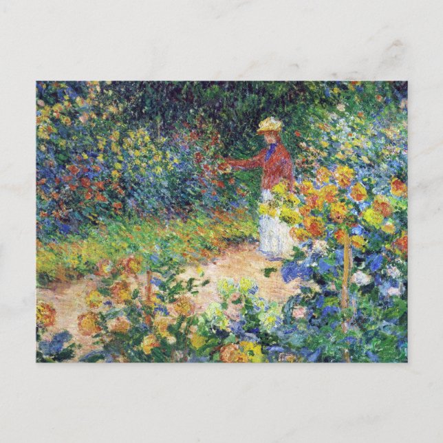 In the Garden by Claude Monet Postcard (Front)