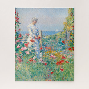 In the Garden by Frederick Childe Hassam Jigsaw Puzzle