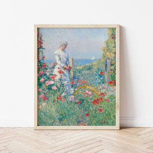 In the Garden Childe Hassam Poster