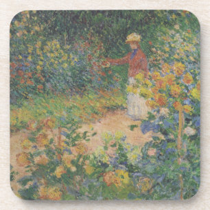 In the Garden - Claude Monet - c1895 Coaster