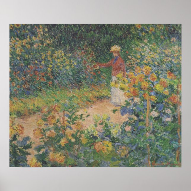 In the Garden - Claude Monet - c1895 Poster (Front)