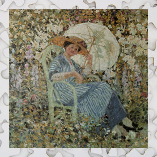 In the Garden, Giverny by Frederick Frieseke Jigsaw Puzzle