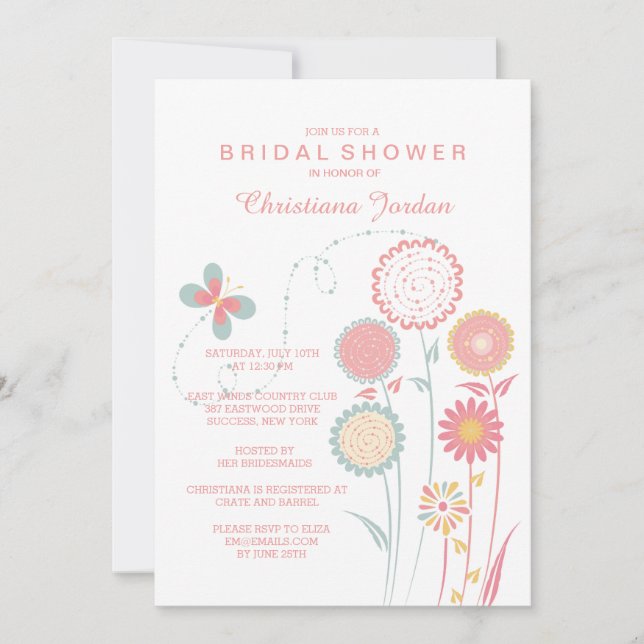 In the Garden Invitation (Front)