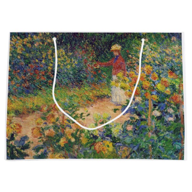 In the Garden, Monet Large Gift Bag (Front)