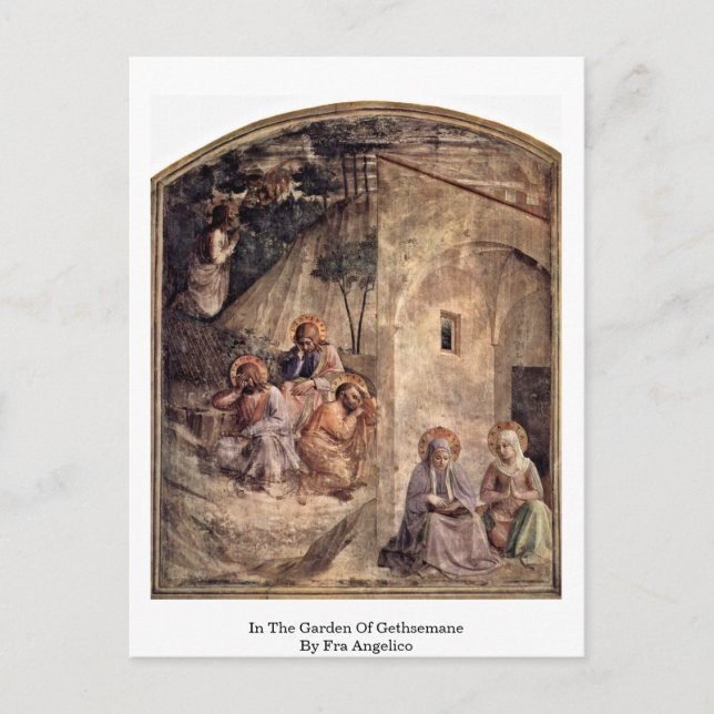 In The Garden Of Gethsemane By Fra Angelico Postcard (Front)