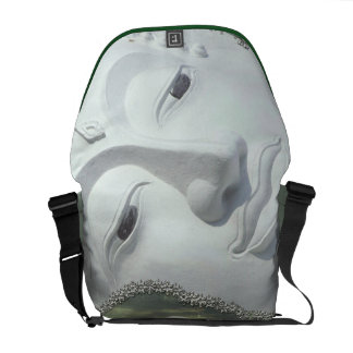 In the Garden - Quan Yin & Flowers Courier Bag