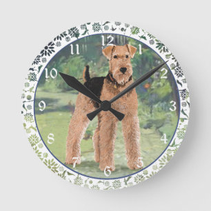 In the Garden Round Clock