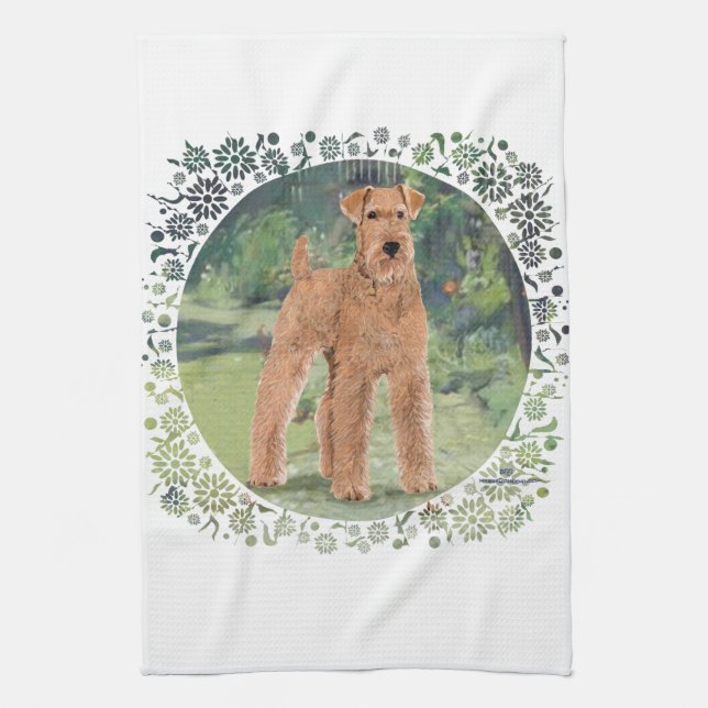 In the Garden Tea Towel (Vertical)