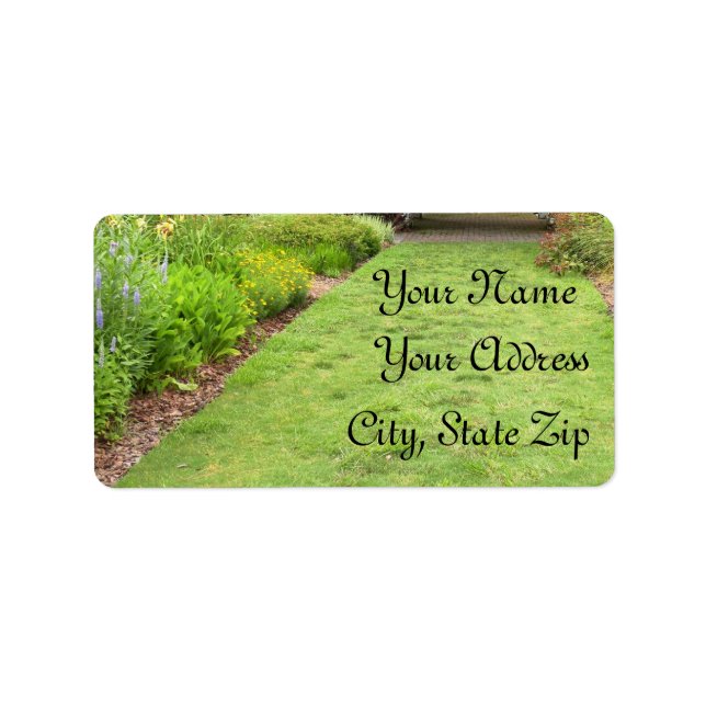 In the Garden Theme Label (Front)