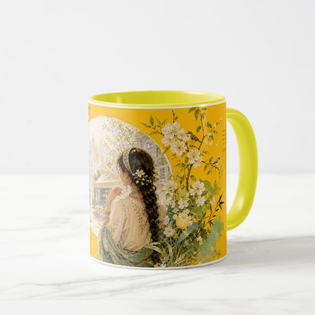 In the garden, today's mood. mug (Front Right)
