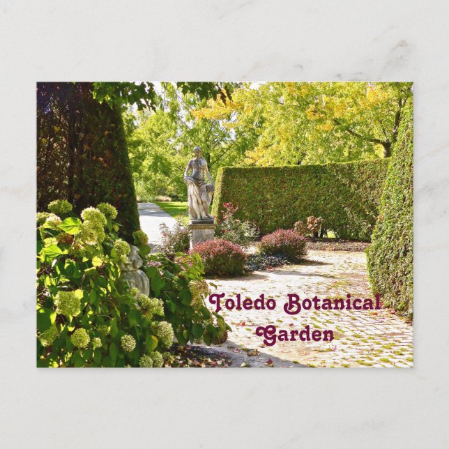 "IN THE GARDEN" TOLEDO BOTANICAL GARDENS (PHOTOG) POSTCARD (Front)