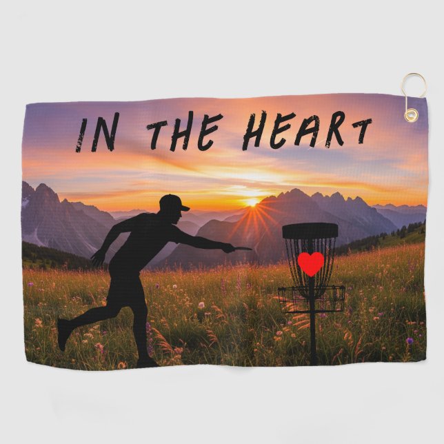 In the Heart Disc Golf Towel (Horizontal)