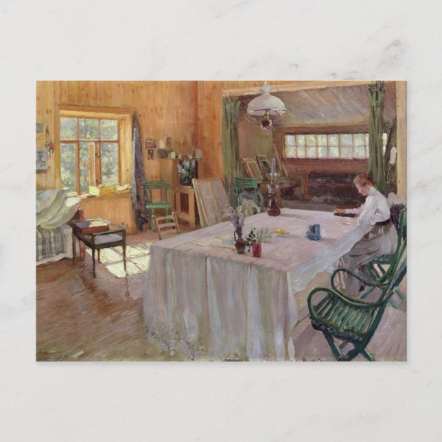 In the House of the Artist Konstantin Korovin Postcard (Front)