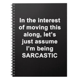 In The Interest of Moving this Along Notebook