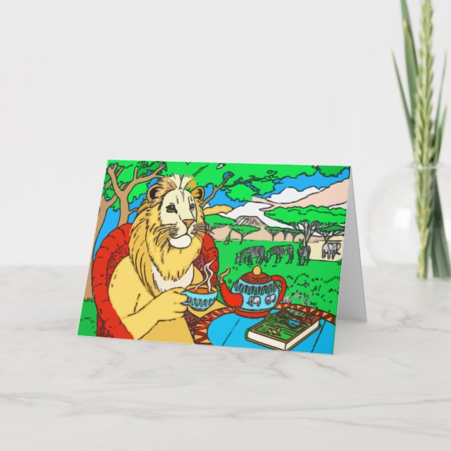In the Jungle Greeting Card (Front)