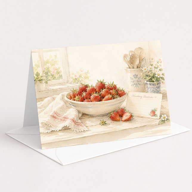 In the Kitchen Watercolor Note Card (Creator Uploaded)