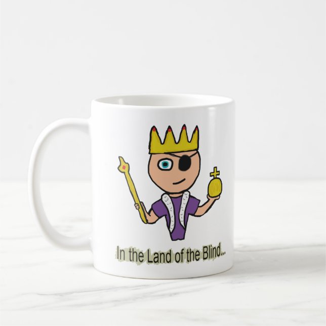 In The Land Of The Blind Coffee Mug (Left)