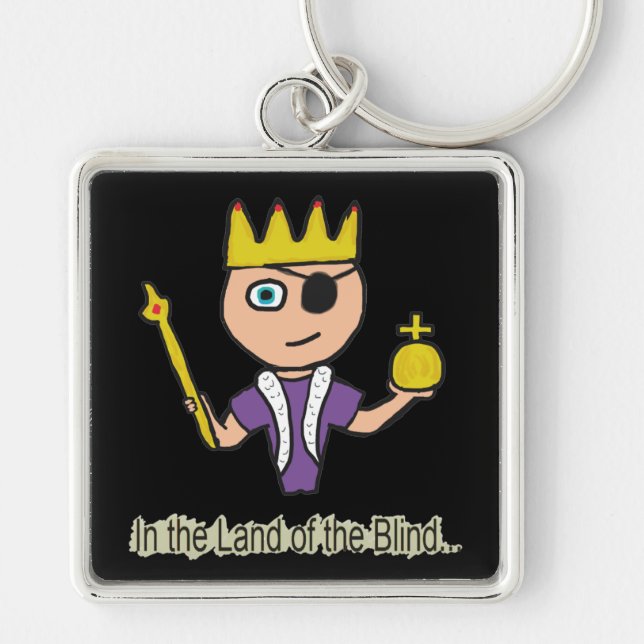 In The Land Of The Blind Key Ring (Front)