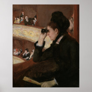 In the Loge by Mary Cassatt Poster