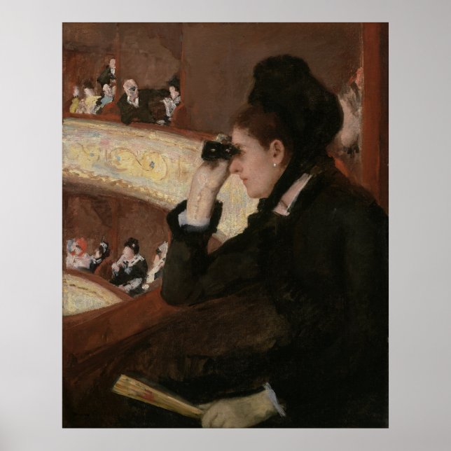 In the Loge by Mary Cassatt Poster (Front)