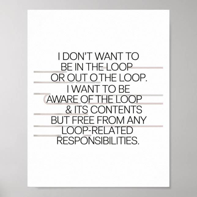 In The Loop Awareness Design For Casual Conversati Poster (Front)
