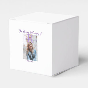 In the loving memory of memory keepsake add year n favour box
