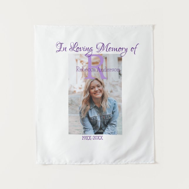 In the loving memory of memory keepsake add year n tapestry (Front)