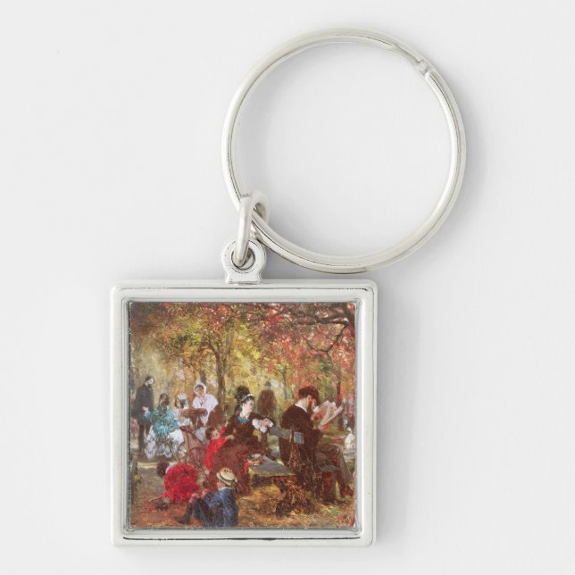 In The Luxembourg Gardens Key Ring (Front)