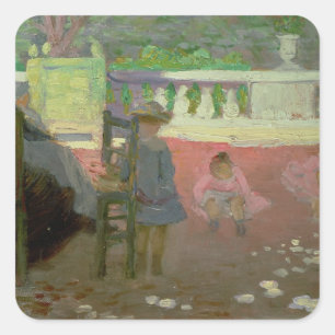 In the Luxembourg Gardens Square Sticker